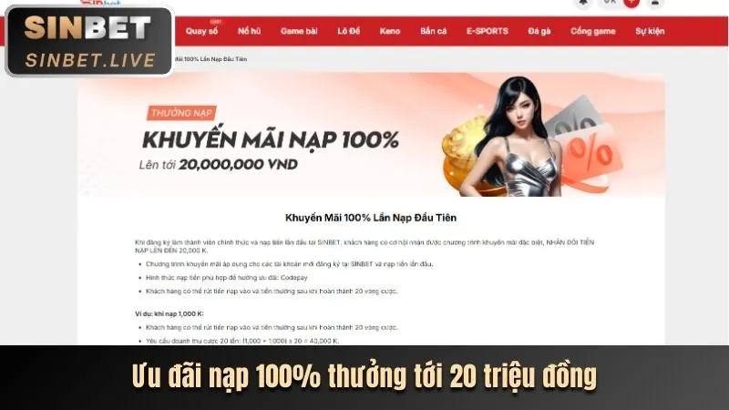 Khuyến mãi chào mừng thành viên mới Bwing Login